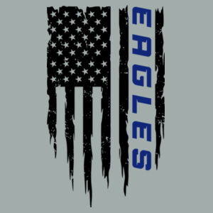 American Flag - Fan Favorite Fleece Pullover Hooded Sweatshirt Design