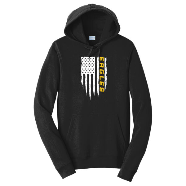 American Flag - Fan Favorite Fleece Pullover Hooded Sweatshirt Thumbnail