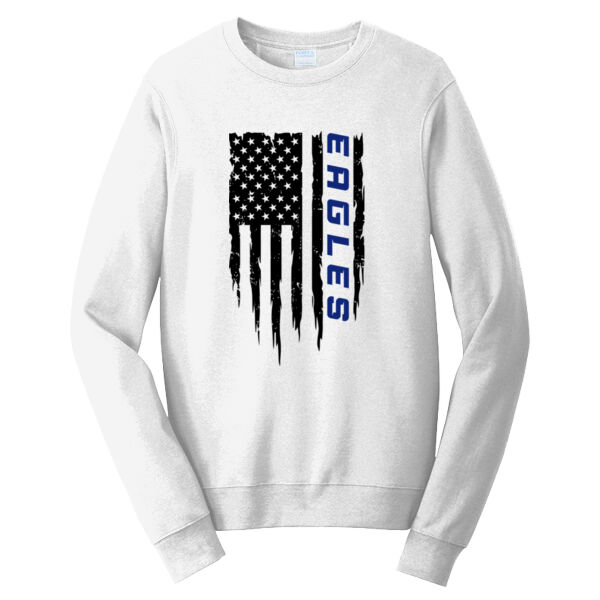American Flag - Fan Favorite Fleece Crewneck Sweatshirt Thumbnail